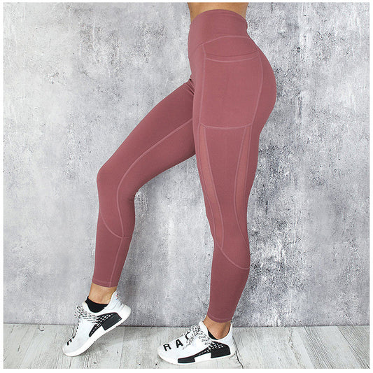 Women Quick Dry Mesh Splice Leggings For Running Yoga Fitness