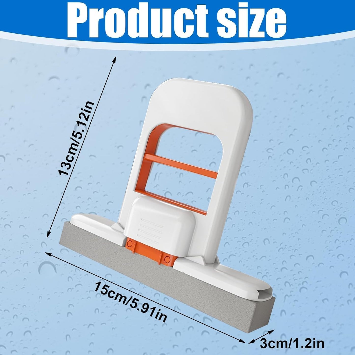 Foldable Water Absorbing Desktop Sponge Mop, Mini Compact Scrubber Pad Cleaner For Bathroom Kitchen Glass Living Room Car, Effortless Multi Scene Scratch-Free Cleaning