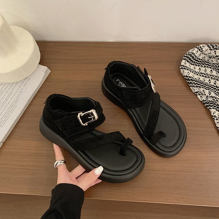 Niche Fashion Retro Thick Soled Roman Sandals For Women's New Fashion Sandals
