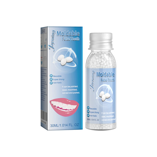 Jaysuing Moldable False Teeth, Film And Television Makeup Dentures Modified Dentures False Dentures Broken Teeth Temporary Dentures