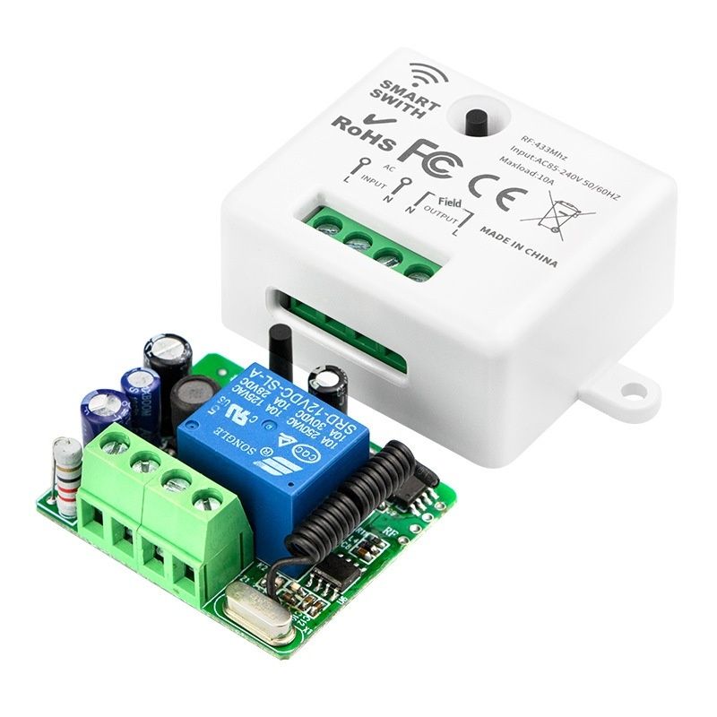 WiFi 433 MHz Mini Smart Switch TUYA Single Live And Neutral Wire