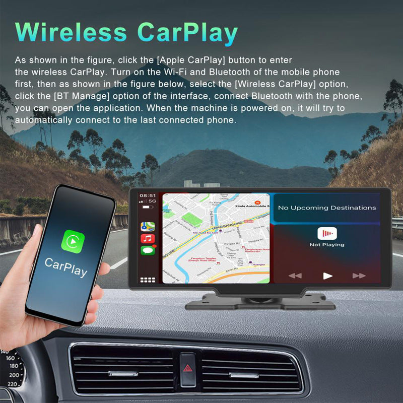 Carplay Car Smart Screen Driving Recorder Reversing Rear View