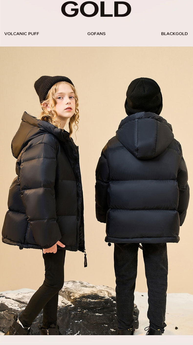 Trendy Best-selling Black Gold Children's Down Jacket