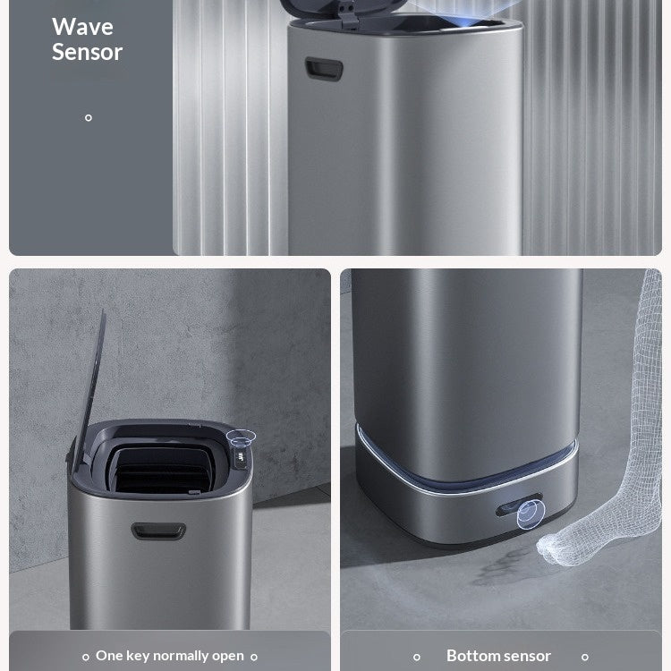 Fully Automatic Smart Sensor Trash Can For Home Use