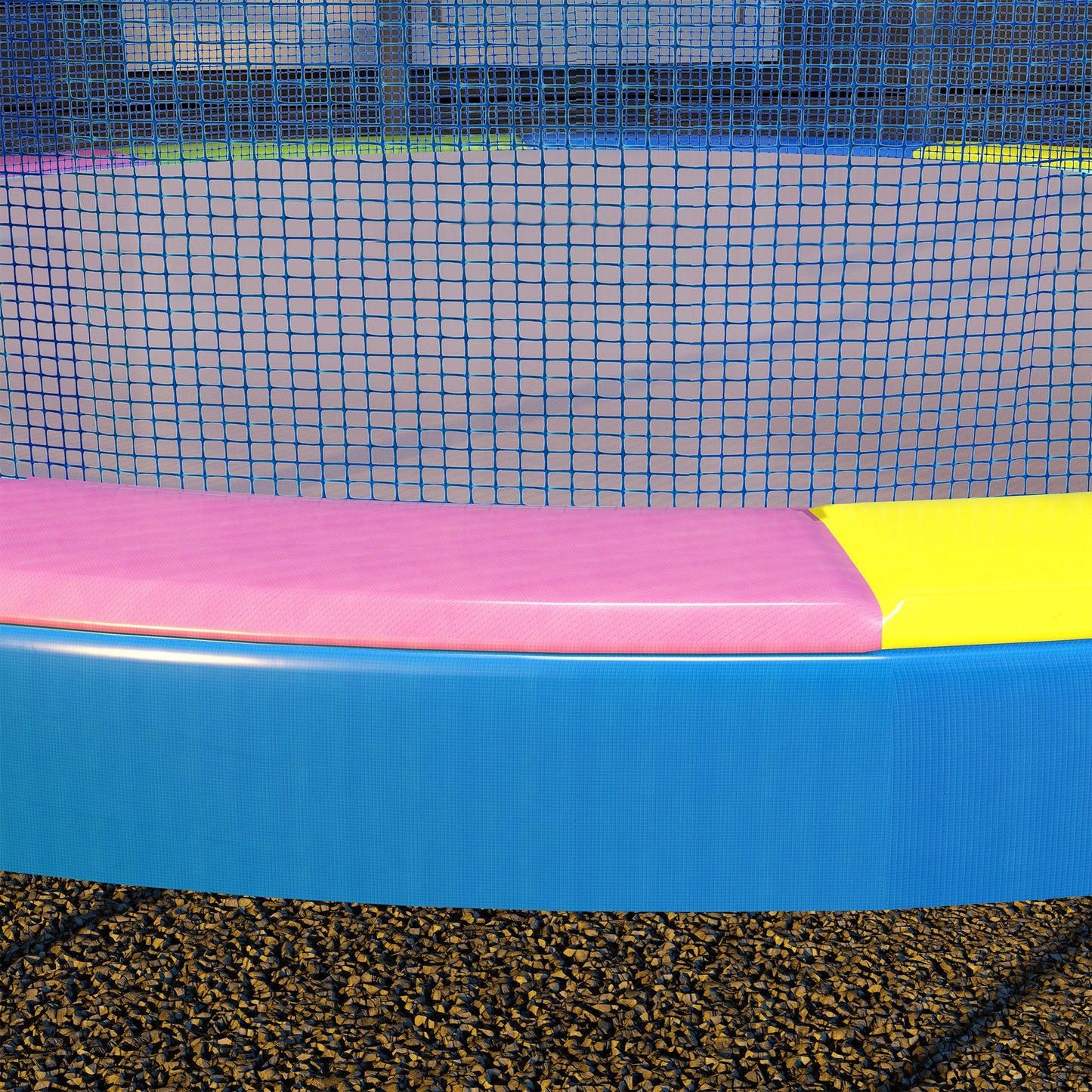 12FT Trampoline Spring Cover, Safety Trampoline Pad Replacement, Waterproof and Tear Resistant, All Weather Trampoline Accessories, Multi Color