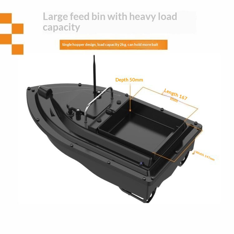 Smart GPS-Positioned, Auto-Return Remote-Controlled Bait Boat