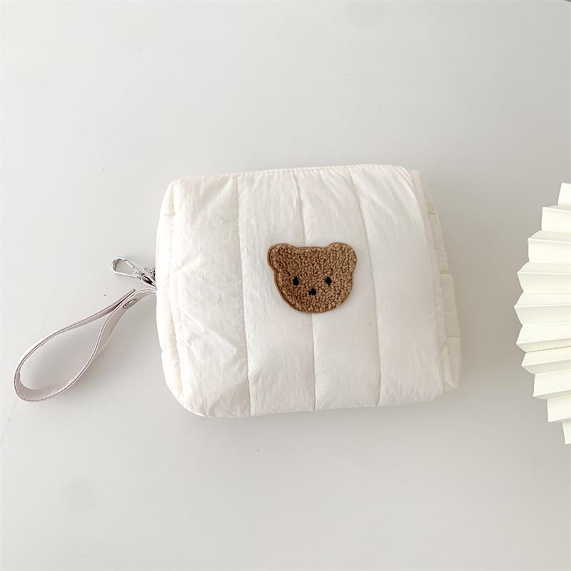 Bear Baby Stroller Storage Cloth Hanging Diaper Feeding Bottle Handbag Bedside Storage Cloth Bag