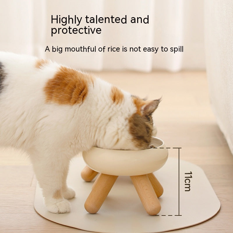 Food Water Pet Ceramic Color Feeding Dogs And Cats Supplies Bowl