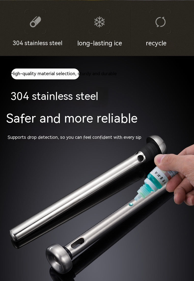 Stainless Steel Wine Chiller Refrigeration Rod Wine Set Cooling Rod