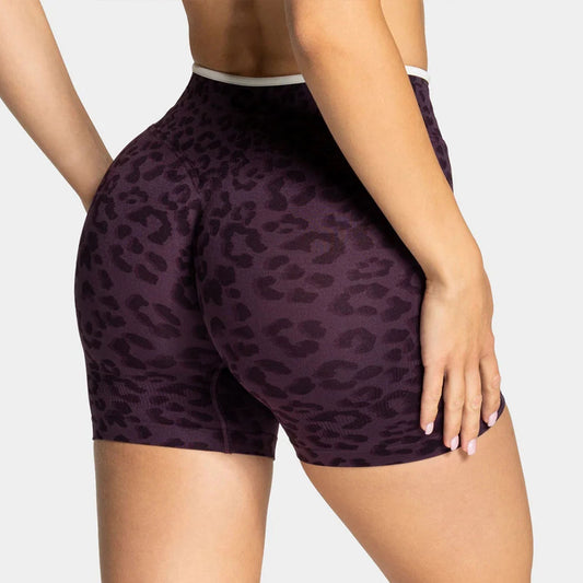 Quick-dry Seamless Yoga Shorts With High Elasticity, Tummy Control, Color-blocked High Waist, Butt-lifting Design, Tight Fit, Suitable For Outdoor Wear, Running And Peach-shaped Hip Fitness Shorts