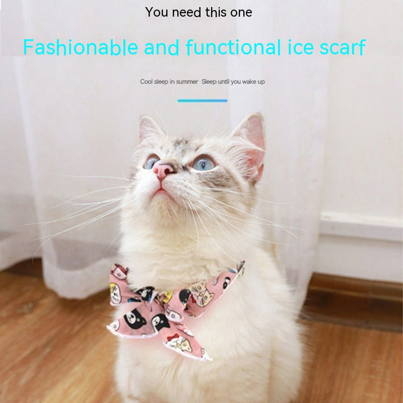 Pet Ice Scarf Summer Scarf Cooling And Heatstroke Prevention