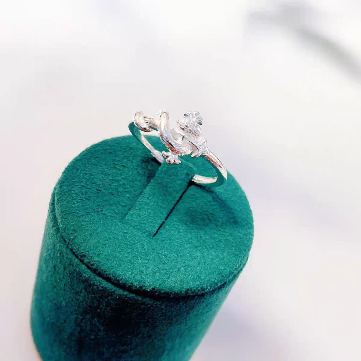 1pc 999 Sterling Silver Scepter Snake Open Ring, Edgy & Unique Style, Perfect For Daily, Dating & Gifting, Ideal Valentine's Gift