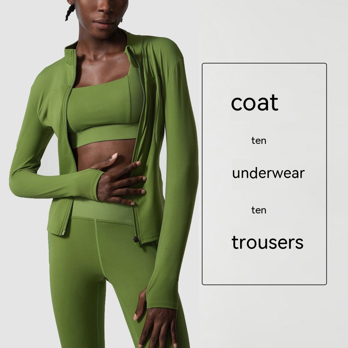 Nude Feel Yoga Three-piece Suit Plus Size