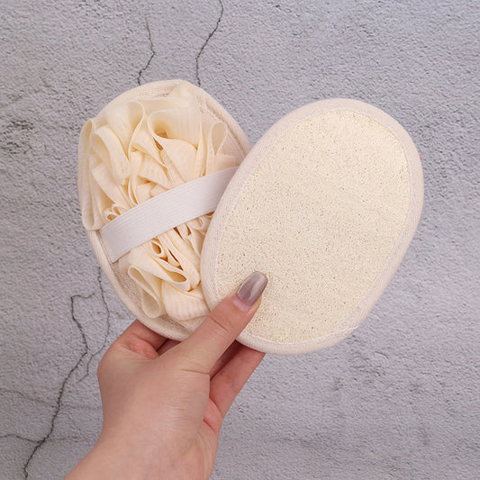 Loofah Sponge Ball Bath Scrubber Cleaning Washcloth For Bathing