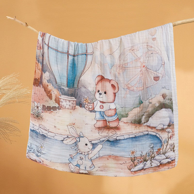 Baby And Infant Products Pure Cotton Six-Layer Gauze Bath Towel