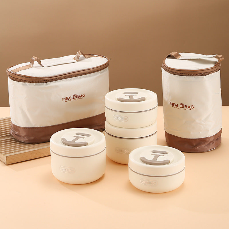 304 Stainless Steel Thermal Lunch Box Microwave-Safe Insulated Container For Office Workers