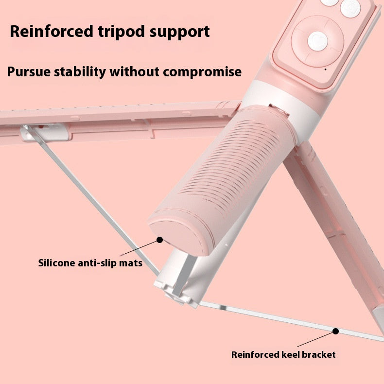 Bluetooth Best-seller On Douyin T12 Selfie Stick Landing 17 M Aviation Aluminum Alloy Rod Live Tripod