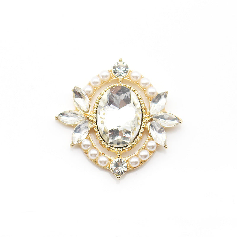 Glass Openwork Rhinestone Jewelry For Headwear And Bag Accessories