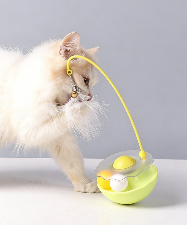 Inverted-stand Pet Toy - Mint Ball With Bell - Self-amusement Toy To Relieve Boredom And Entertain Cats