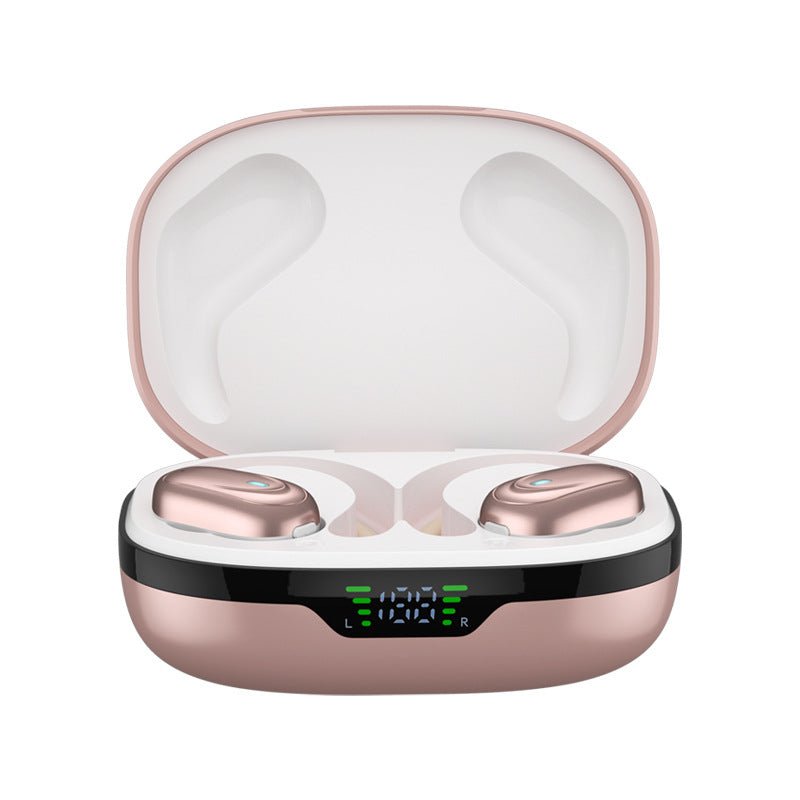 Smart Tech Noise-canceling Digital Display Charging Case Over-ear Wireless Headphones