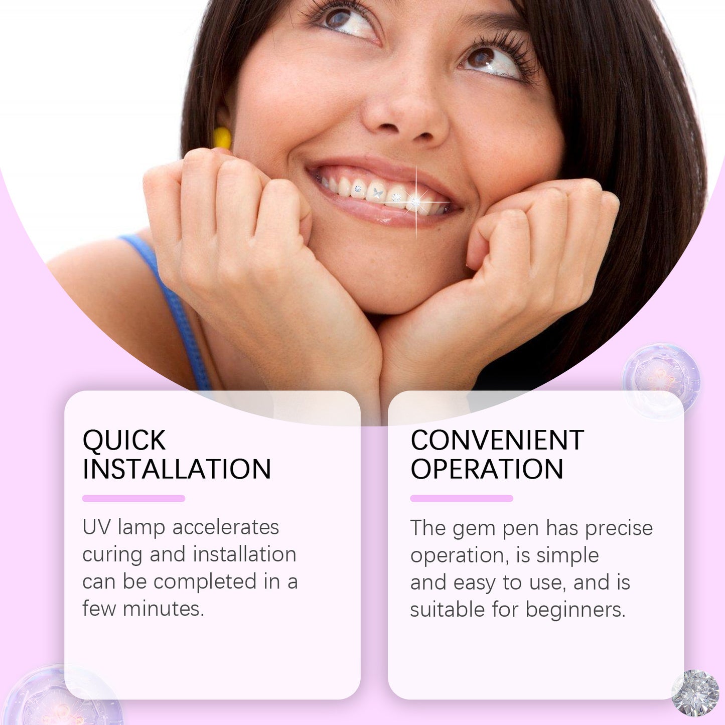 Fashion Teeth Suit DIY Fashion Beauty Decoration