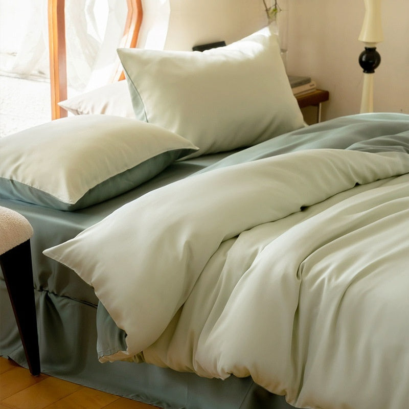 Solid-color Viscose Cooling Quilt Set For Home Use