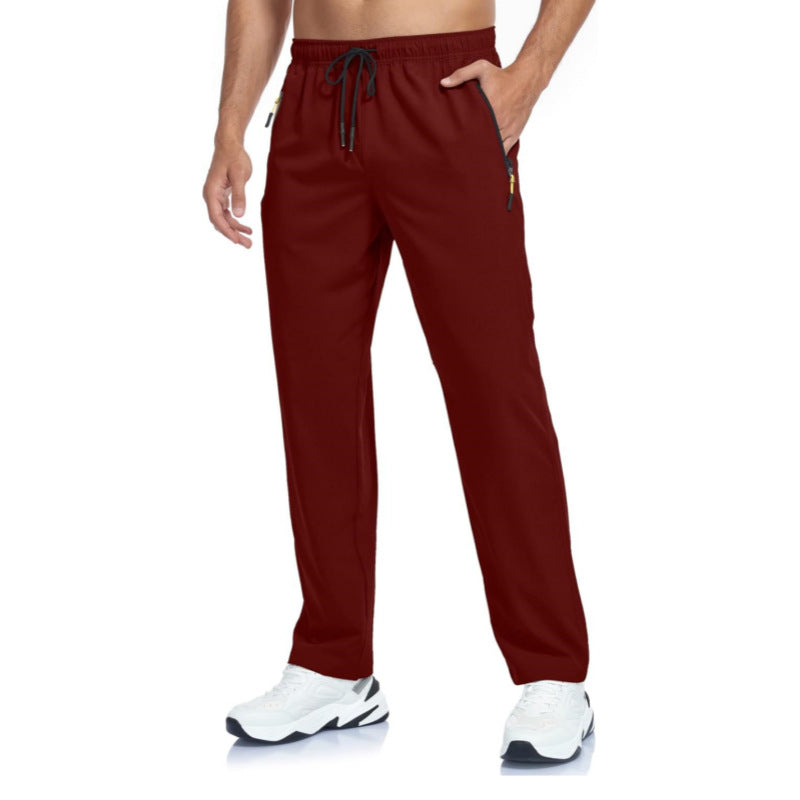 Amazon Quick-drying Pants Men's Outdoor Casual Straight Plus Size Loose Foreign Trade Fitness Hiking And Camping Pants