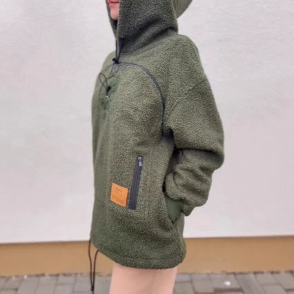 Ladies Warm Pet Pouch Hoodie With Kangaroo Pocket For Cats