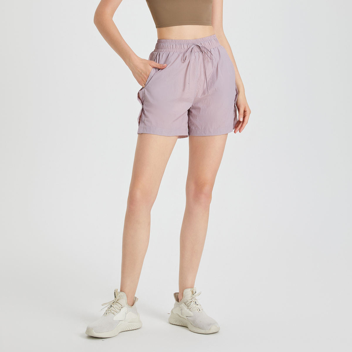 Women's Fashion Loose Quick-drying Running Fitness Anti-exposure High Waist Yoga Pants