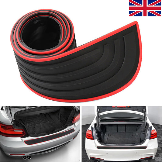Car Rear Boot Bumper Sill Body Guard Protector Rubber Plate Trim Strip Cover UK.
