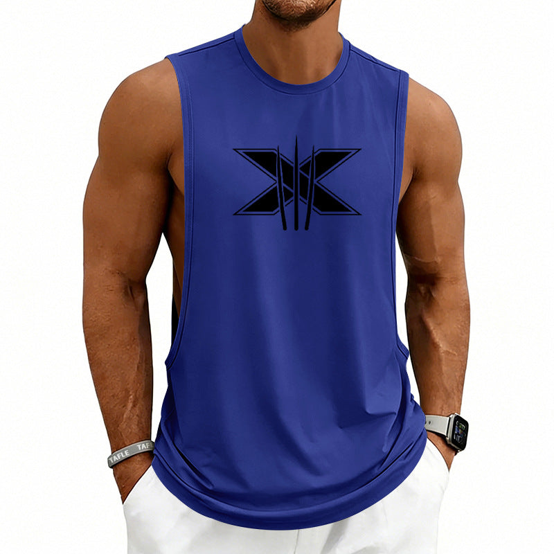 Summer Mens Muscle Fitness Workout Breathable Sleeveless Tank Top