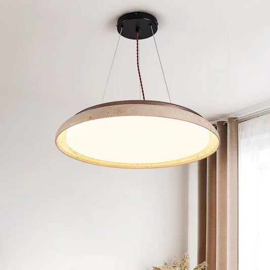 Huangdong Stone Japanese Wabi-SabiStyle Lighting For Living And Dining Rooms, Modern