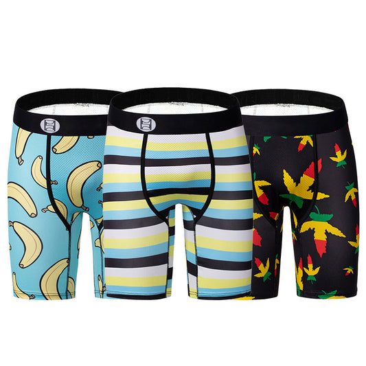 Cartoon Printed Quick-dry Men's Sports Fitness Extended Underwear
