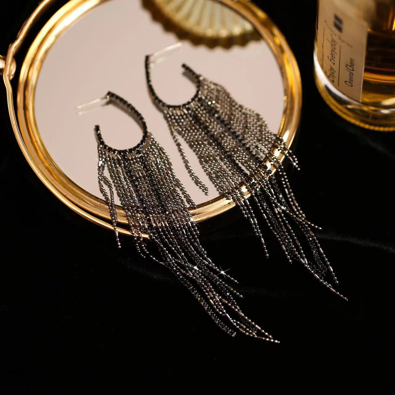 Electroplated Silver Needle Korean-style Trendy Earrings For Women