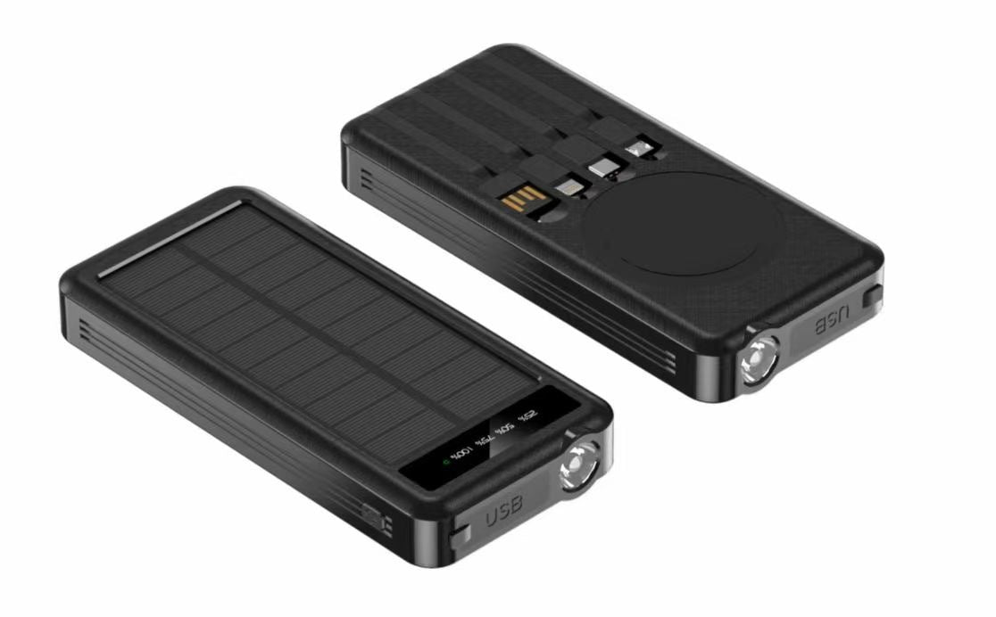Solar Charging Unit With Cable Portable Waterproof