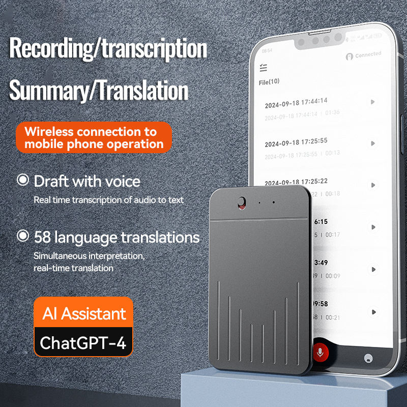 Portable Home A3 Single-Key AI Smart Recorder