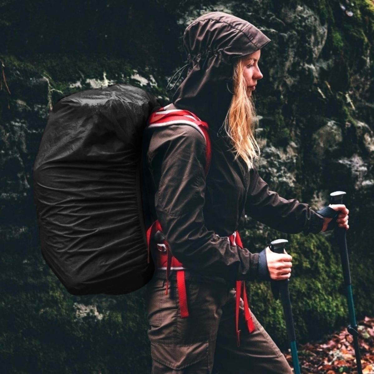 2-Pack Rain Cover For Backpack, School Backpack, Rain Cover For School Bag, Backpack Protector, Rain Cover, Water Protection For Outdoor Activities, Camping, And Hiking With Reflective Stripes