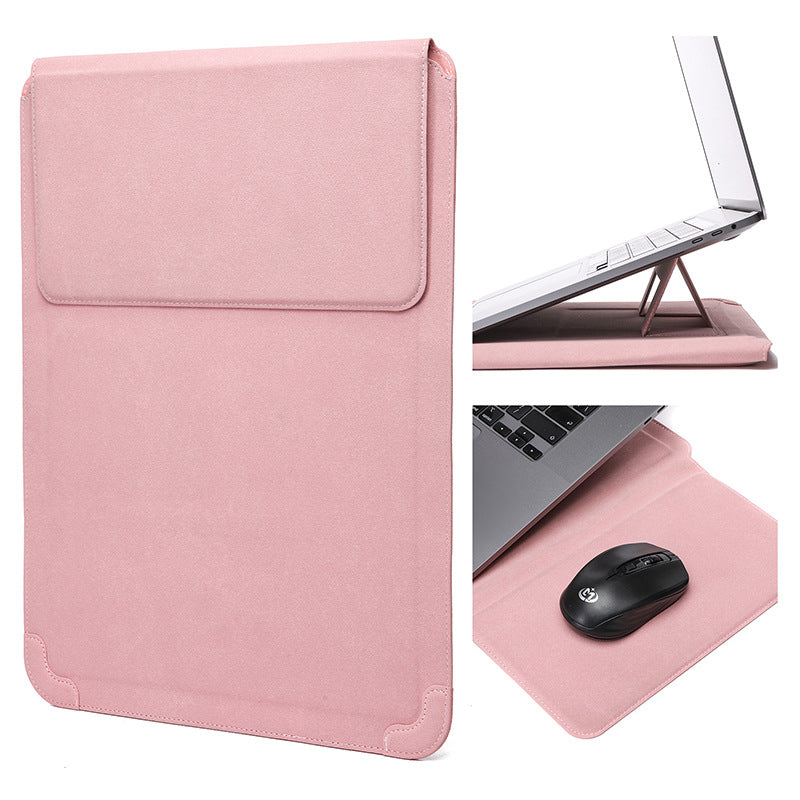 Laptop Sleeve With Built-in Bracket For Cooling Suitable For Slim And Lightweight Business Laptops