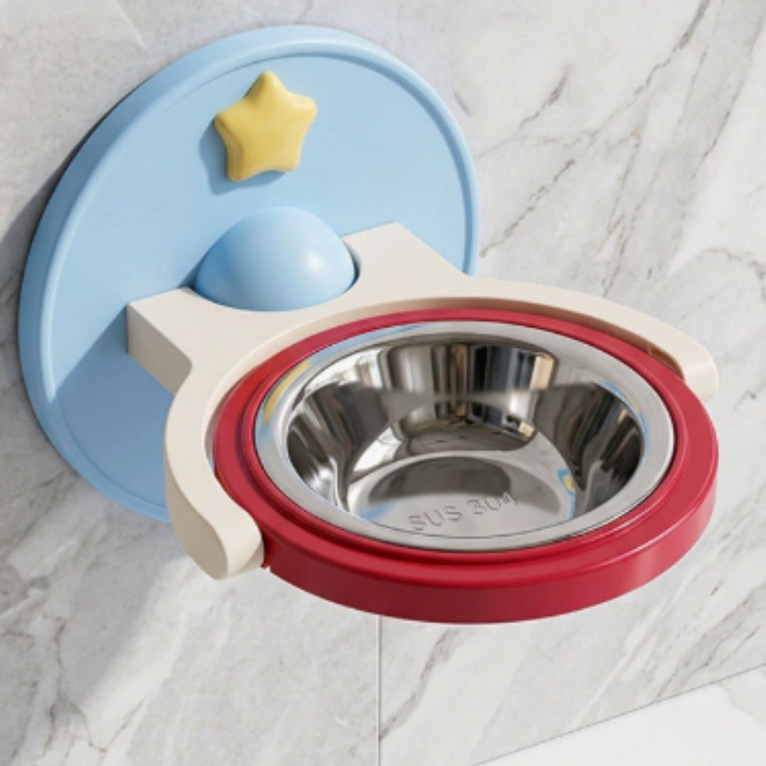 Pet Feeding Bowl Neck Support Stainless Steel