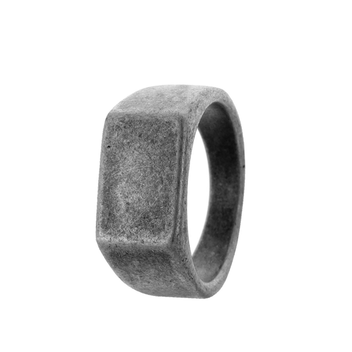 European American Bestseller Men's Retro Stainless Steel Ring, Distressed Craft Fashion Finger Band Jewelry Gift For Him