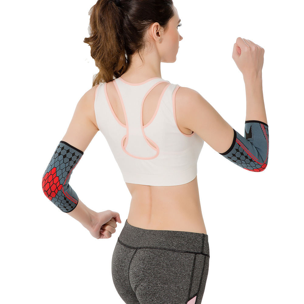 Nylon Knitted Jacquard Outdoor Basketball Cycling Warm Elbow Pads