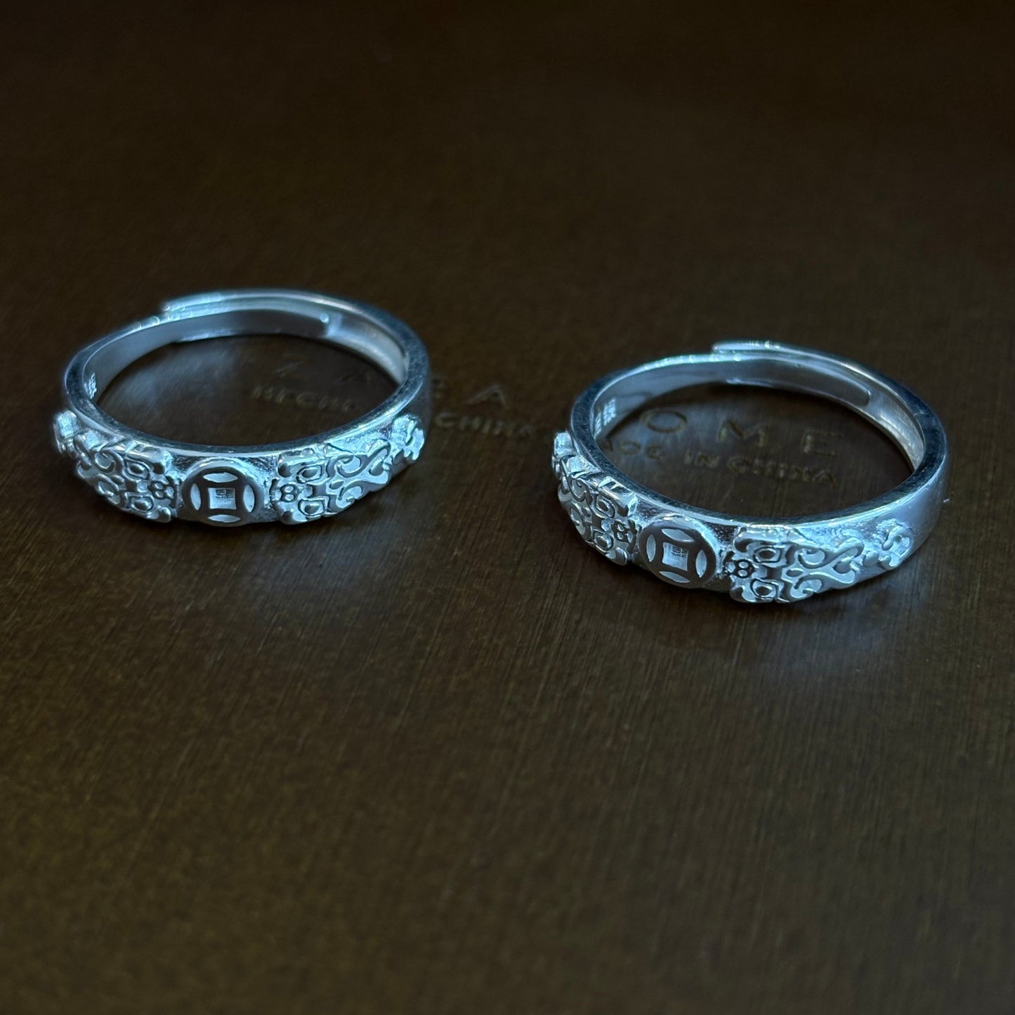 1pc 999 Sterling Silver Pixiu Coin Open Ring, Retro Lucky Style, Perfect For Daily Wear And Valentine's Gift