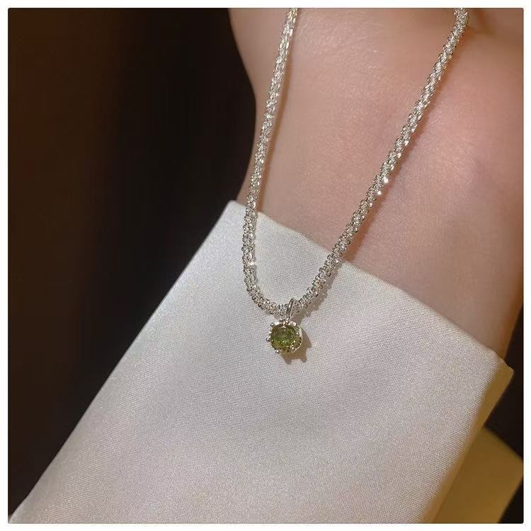 New Arrival Starry Sky Cubic Zirconia Necklace For Women, Bling Sparkling Shimmer Clavicle Chain, Light Luxury Neck Chain For Spring & Summer