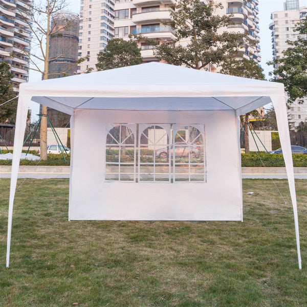 3X3m 4 Sided, Two Doors Spiral Tube Cooling Shed White