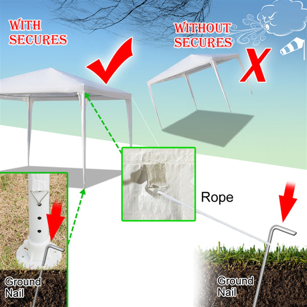 3X3m 4 Sided, Two Doors Spiral Tube Cooling Shed White