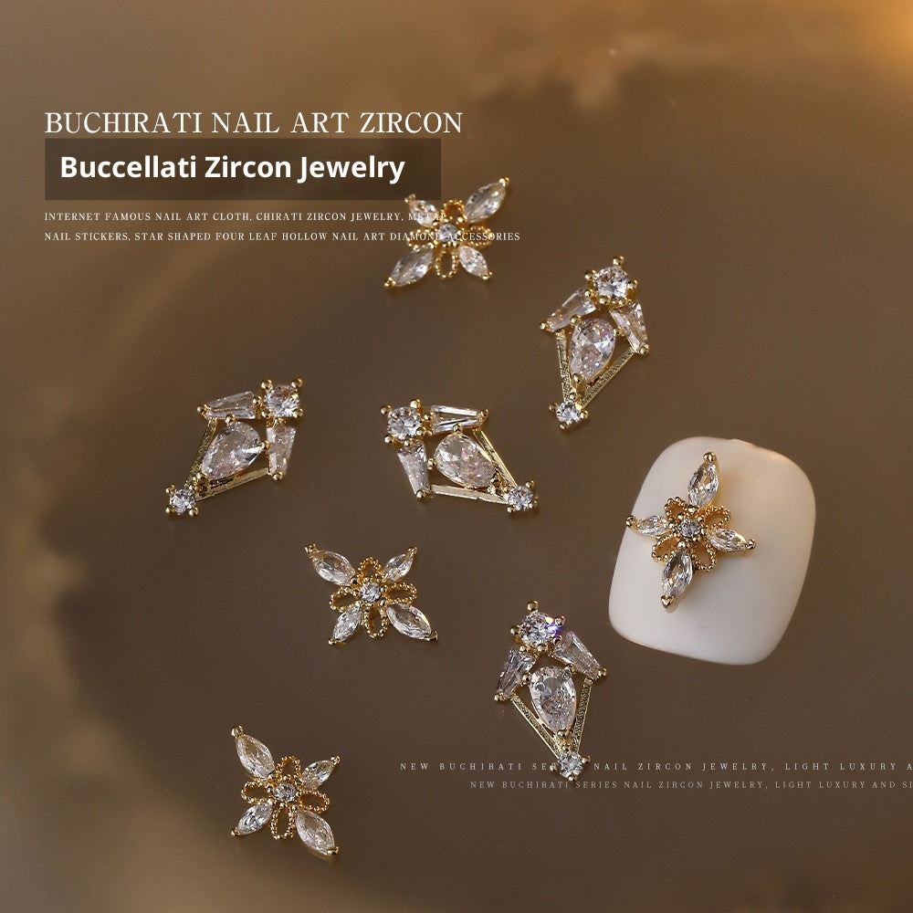 Zircon Nail Beauty Rhinestone Ornaments Alloy Diamond Accessories