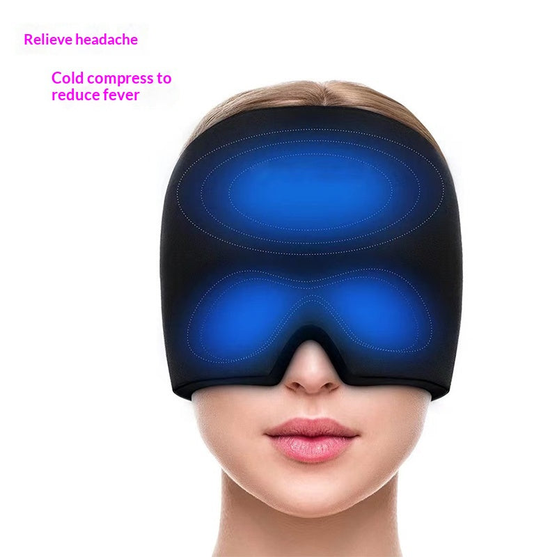 Gel Mask Ice Compress Head Cover Physical Cooling Relieve Headache