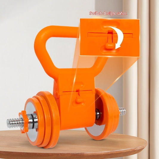 Fitness Kettlebell Dumbbell Handle Single-hole  Plate Grip Clamp