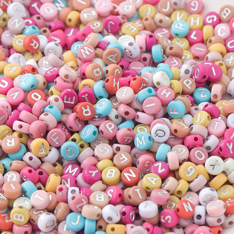 Acrylic Letter Beaded Jewelry Accessories