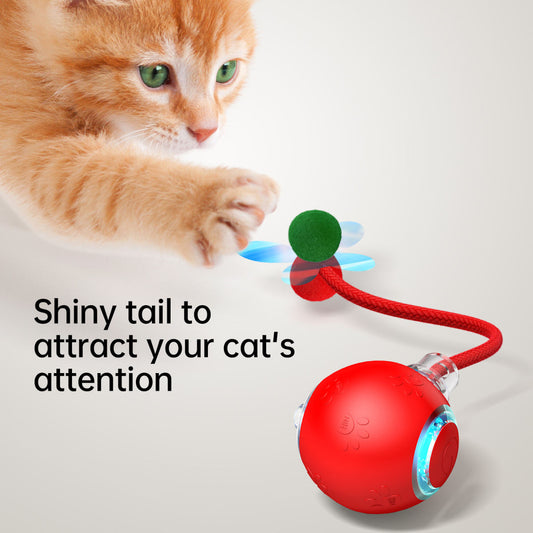 Smart Pet Toy Ball With A Rope For Cats